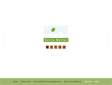 Tablet Screenshot of hopecoffee.com